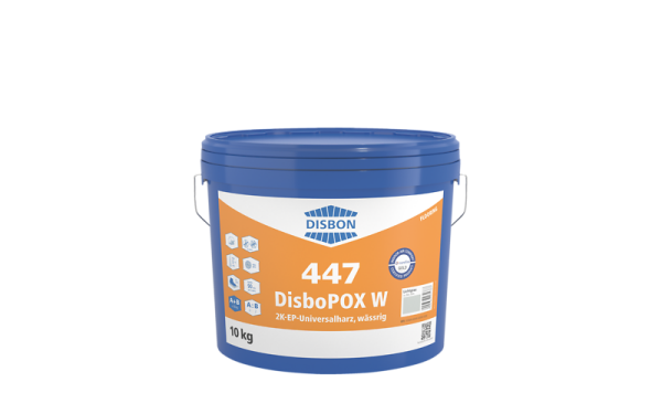 DisboPOX W 447 2K-EP-Universalharz 10KG, Achatgrau (ca. RAL 7038) für befahrene Bodenflächen u. Wandbeschichtungen Innenbereich