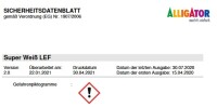 ALLIGATOR Super Weiß LKF 12,5L weiß, hochdenkende Wand,-Deckenfarbe für optimales Oberflächenfinish, für sämtliche Wohn- und Arbeitsbereiche, Lösemittel- und Weichmacherfrei
