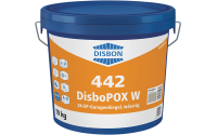 DisboPOX W 442 2K-EP-Garagensiegel 5KG Staubgrau (ca. RAL 7037, Wässrige, Carbonfaserverstärkte 2K-Epoxidharzversiegelung für Bodenflächen