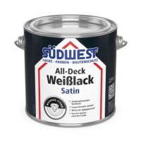 S&Uuml;DWEST All-Deck Wei&szlig;lack Satin 0,75l,...