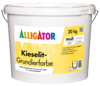 ALLIGATOR Kieselit-Grundierfarbe weiß, pigmentierte Grundierfarbe auf Silikatbasis, hoch diffusionsfähig,  für innen und außen