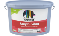 CAPAROL AmphiSilan FREE weiß 12,5L, Spezielle Siliconharz-Fassadenfarbe, für saubere, schnell abtrocknende Fassaden, ohne Biozide als Beschichtungsschutz