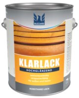 Buzzard Hochglanz-Klarlack 0,375L  farblos, kratzfest, hervorragender Verlauf, wetterbeständig, f. Holz und Metall, f. Innen u. Außen