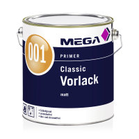 MEGA 001 Classic Vorlack weiß 2,5L, hohes Deck- und...