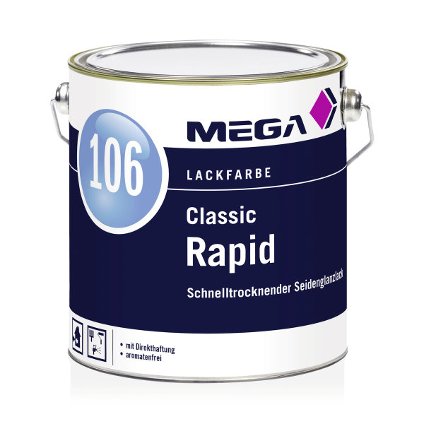 MEGA 106 Classic Rapid wei&szlig; 2,5L, Eintopfsystem mit Direkthaftung auf vielen Untergr&uuml;nden, PU-verst&auml;rkt, hohe Witterungsbest&auml;ndigkeit