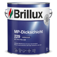 Brillux MP-Dickschicht 229 kupfer 8161 (kein RAL) 3L, effizienter Korrosionsschutz, schnell trocknend, beständig gegen Industrieklima, f. Innen und Außen, tönbar