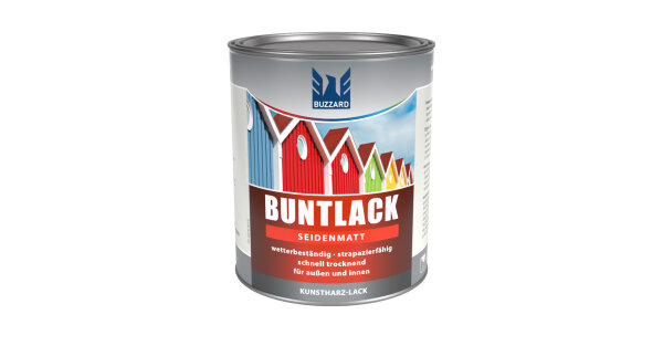 Buzzard Seidenmatt Buntlack Lichtgrau 7035 / 0,750L