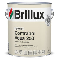 Brillux Lignodur Contrabol Aqua 250, 3L wasserbasiertes Holzschutzmittel gegen Bläue- und Schimmelpilzbefall, tief eindringend, Imprägnierung