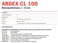 ARDEX CL 100 25KG, Bodenspachtelmasse, 1 - 10 mm, selbstgl&auml;ttend, Fu&szlig;bodenheizung geeignet, spannungsarm, pumpf&auml;hig, viele Einsatzgebiete