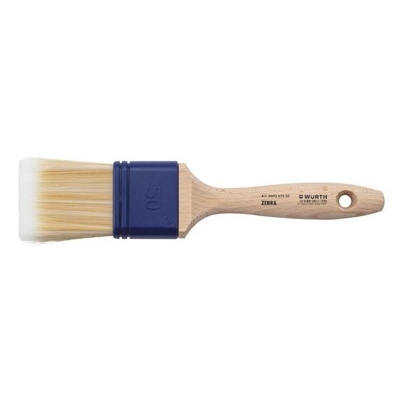 ZEBRA Premium-Marke, Flachpinsel WB 75mm in höchster Qualität  für wasserbasierte Lacke, exzellentes und gleichmäßiges Oberflächenfinish