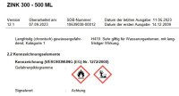 Würth Korrosionsschutzlack Zink 300, 0,5L,...