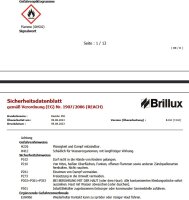 Brillux Residur 891, Kunstharzlack 0,75L 9900 schwarz f. Metallbauteile, hervorragender Oberflächenhärte, hochglänzend, widerstandsfähige, schnell trocknend