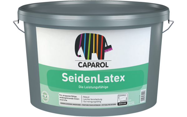 CAPAROL SeidenLatex Wunschfarbton, für seidenglänzende hoch strapazierfähige und strukturerhaltende Innenanstriche