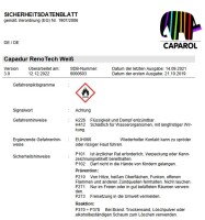 Caparol CapaWood RenoTech Holzfarbe 700ml Wunschfarbton, extrem hoher Feuchteschutz Hydro-Perl-Effekt, hohe Wetterbeständigkeit, Pilzbefall-Schutz, Ventilierend
