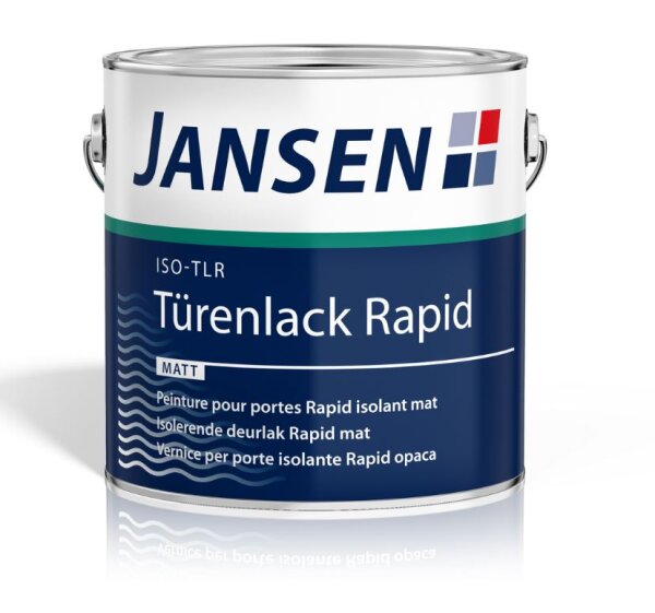 Jansen ISO Türenlack Rapid, verschiedene Glanzgrade,Eintopf-System für neue Untergründe, wie auch auf Altbeschichtungen von Türen und Oberflächen