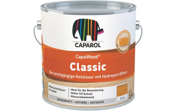 Caparol Capawood Classic "Lasur" Wunschfarbton, Die Dünnschichtlasur, Hoher UV-Schutz, Sehr gut feuchtigkeitsregulierend, Filmschutz gegen Pilzbefall