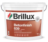 Brillux Betonfinish 839 weiß 15l, Elastische Dispersions-Beschichtung zum Schutz rissgefährdeter Betonbauteile im Außenbereich