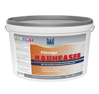 Buzzard Flüssige Rauhfaser 15kg (NAK 3, DKK 2) weißer, gut deckender, matter, atmungsaktiver Dispersionsfarbenanstrich, im Aussehen einer Raufasertapete ähnlich