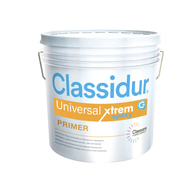 Classidur Universal Xtrem EP weiß 2,5L, isolierfähiger gut haftender Grundanstrich für Innen und Aussen