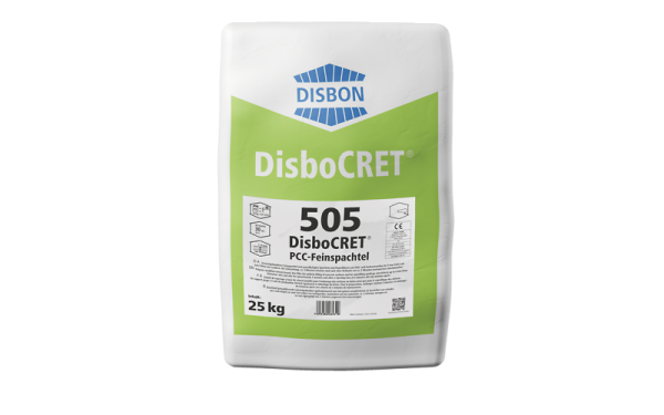 DisboCRET 505 PCC-Feinspachtel 1 - 5 mm, 25KG, Kunststoffmodifizierter, zementgebundener Feinspachtel