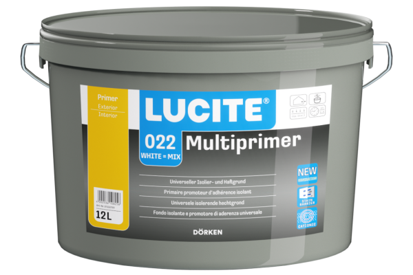 LUCITE 022 Multiprimer 12L weiß, Isolier- und Haftgrund, Innen- und Außenbereich, sehr gute Haftungseigenschaften