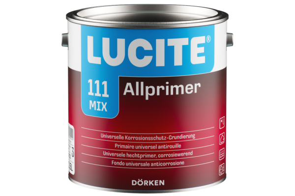 LUCITE 111 Allprimer 2,5L weiß, universeller Grundanstrich zur Vorlackierung, korrosionsschützend, Hohes Deckvermögen und guter Verlauf