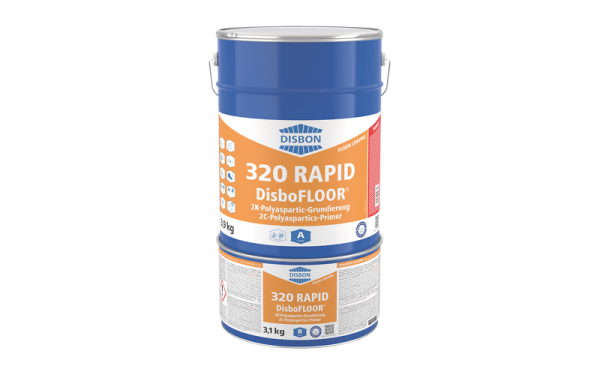 Disbon DisboFLOOR 320 RAPID Kombi 7kg transparent, 2K-Polyaspartic-Grundierung, schnell- und tieftemperaturhärtend, schnelle Begeh- und Befahrbarkeit, sehr gute UV- und Witterungsbeständigkeit