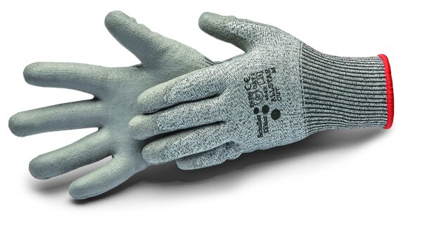 Schuller ALLSTAR CUT, Allzweckhandschuh mit PU Beschichtung, mit Schnittschutz (Schutzstufe C), mit hoher Beständigkeit gegen Abrieb und wasserabweisend