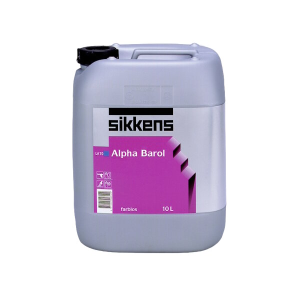 Sikkens Alpha Barol 10L Grundierkonzentrat farblos, für außen und innen – ultrafeines, unpigmentiertes Acrylatdispersionskonzentrat (1:4)
