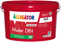 ALLIGATOR Maler DIN LKF 12,5L weiß, Innenfarbe...