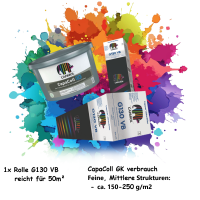 AkkordVlies G130VB & CapaColl GK Gewebekleber Set