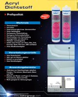 beko Acryl-Dichtstoff, 310ml, geruchlos, überstreichbar, hohe Haftfähigkeit, lösungsmittel- und siliconfrei
