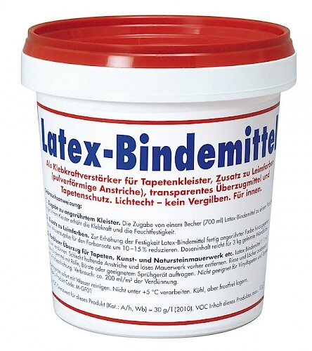 PUFAS Latex-Bindemittel transparent 700ml, Zusatz für Leimfarben sowie eine Grundierung, als Klebkraftverstärker für Tapetenkleister