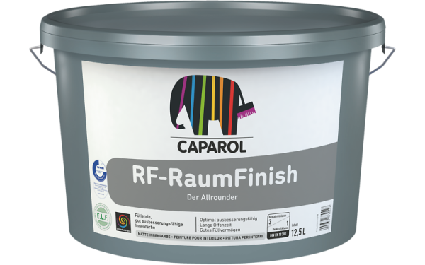 CAPAROL RF RaumFinish wei&szlig; 12,5L, l&ouml;semittel- und weichmacherfrei, maximale Deckkraft (1), leicht zu verarbeiten