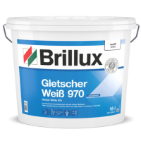 Brillux Gletscher Wei&szlig; ELF 970 15L, Innendispersion-Farbe, besonders hohes Deckverm&ouml;gen und sehr hoher Wei&szlig;grad