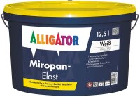 ALLIGATOR Miropan-Elast Wei&szlig; 12,5L, K&auml;lteelastische Silicon-Fassadenfarbe mit Nanotechnologie, Schutz gegen Algen- und Pilzbefall