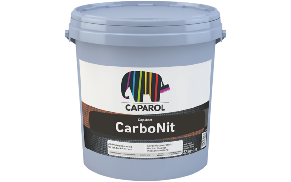 CAPAROL Capatect CarboNit 25KG hellbeige, 2-komponentige, carbonfaserverstärkte, hochschlagfeste Armierungsmasse für den Sockelbereich