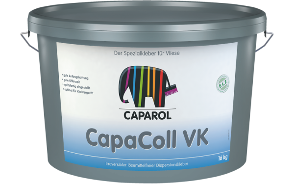 CAPAROL Capaver CapaColl Vlieskleber 16 Kg, Dispersionsklebstoff für alle Capaver Akkord­Vliese u. Capaver Glas­gewebe 1100, 1132, 1142, 1152