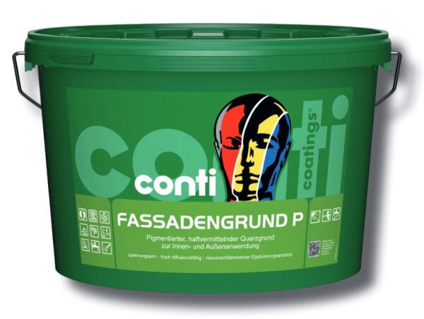 Conti Fassadengrund P weiß 18KG, egalisierend, haftvermittelnd, rissüberdeckender Voranstrich, Innen u.Außenbereich