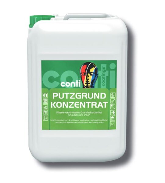 Conti Putzgrund Konzentrat 10L, wasserverdünnbares Grundierkonzentrat für außen und innen, Unpigmentiert