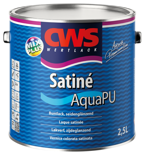 CWS WERTLACK® Satine Aqua PU | weiß | 2,5L | blockfest | Umweltfreundlich | handschweißresistent | Innen und Außenbereich
