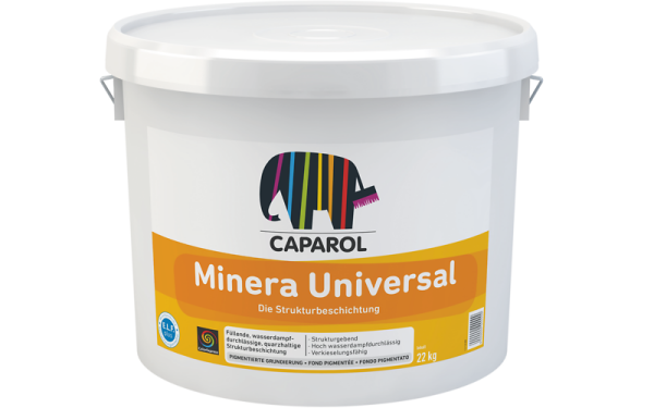 CAPAROL Minera Universal 8KG, Strukturbeschichtung, rissverschlämmend, hoch wasserdampfdurchlässig als Grund-, Zwischen- und Schlussbeschichtung