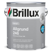 Brillux Lacryl Allgrund 246 weiß, Idealer Haftvermittler / Grundierung auf Holz, Zink, verzinkt.Stahl, Aluminium, überstreichbar Kunststoffen, Innen und Außen