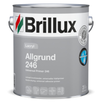 Brillux Lacryl Allgrund 246 wei&szlig;, Grundierung auf Holz, Zink, verzinkt.Stahl, Aluminium, &uuml;berstreichbar Kunststoffen, Innen und Au&szlig;en