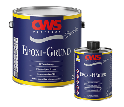 CWS WERTLACK® Epoxi-Grund | weiß | 2,5 l | +0,5 kg Härter | 2K-Epoxidharz-Grundierung