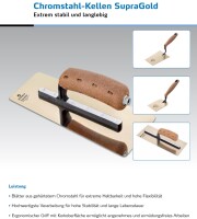 STORCH Glättekelle SupraGold 355x120, Premium-Qualität, Angefaste Kanten für perfekte Ergebnisse