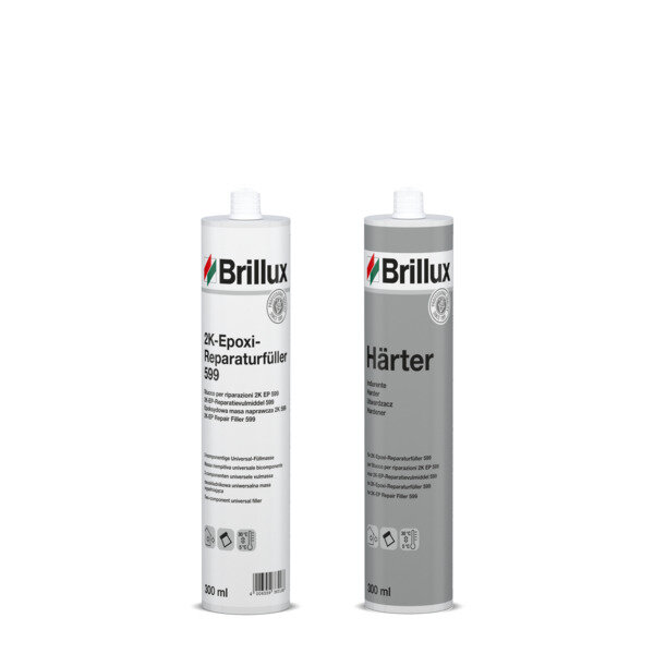 Brillux 2K-Epoxi-Reparaturfüller 599, 300ml, + Härter 300ml