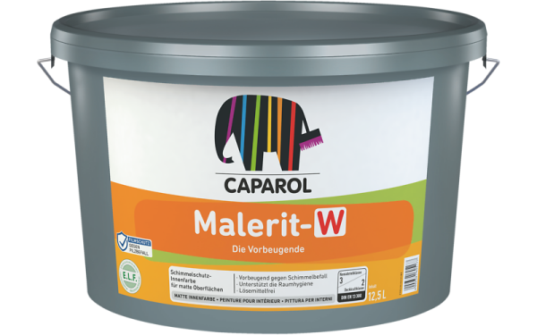 CAPAROL Malerit W weiß, für hochwertige Farbanstriche auf schimmelgefährdeten Innenflächen, diffusionsfähig, lösemittelfrei