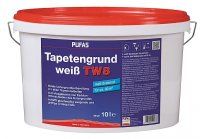 PUFAS Tapetengrund weiß TW8, ideale Untergrundvorbereitung für durchscheinende Tapeten, weiß deckend, lösungsmittelfrei