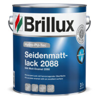 Brillux Hydro-PU-Tec Seidenmattlack2088 Wei&szlig;, blockfest,wasserbasiert, geruchsarm,Premiumqualit&auml;t